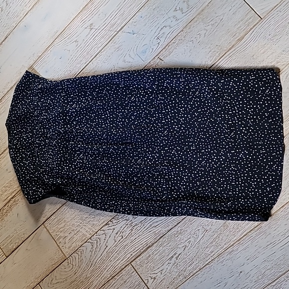 Navy Anthropologie Maeve White Polka Dot Au Revior Dress Womens Siz… - Picture 2 of 7